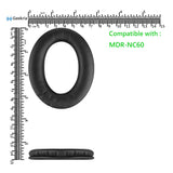 Geekria QuickFit Replacement Ear Pads for SONY MDR-NC60 Headphones Ear Cushions (Black)