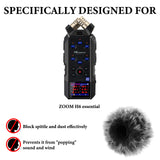Geekria for Creators Furry Windscreen Compatible with ZOOM H6 essential Recorder, Mic DeadCat Muff, Windbuster, Fluff Cover, Portable Digital Recorder (Grey / 2 Pack)
