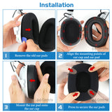 Geekria Sport Cooling-Gel Replacement Ear Pads for Razer BlackShark V3 Pro (Do Not Fit BlackShark V3 Wireless/ V3X) Headphones Ear Cushions, Repair Parts (Black)