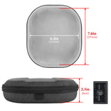 Geekria Shield Headphones Case Compatible with JBL, Sony, AKG, Skullcandy, Replacement Hard Shell Travel Carrying Bag with Cable Storage (Dark Grey)
