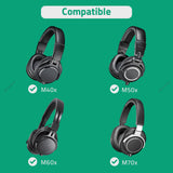 Geekria Audio Cable Compatible with ATH-M50x ENSO/M50x/M40x/M60x/M40/M70x Headphones, 2.5mm to 3.5mm Braided Nylon Replacement Stereo Cord (4 ft / 1.2 m)