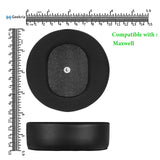 Geekria Sport Cooling Gel Replacement Ear Pads Compatible with Audeze Maxwell Wireless Headphones, Smooth Ice Silk Fabric Earpads and Ear Cushions Repair Parts (Black)