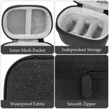 Geekria Mini Storage Carrying Case Compatible with GoPro Hero 13, 12, 11, 10, 9, 8, DJI Osmo 360, Action 6, 5 Pro, 4, 3 Battery, Portable Easy Carrying Travel Bag, Camera Accessories (Gray)