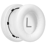 Geekria QuickFit Replacement Ear Pads for Anker Soundcore Life Q45, Space Q45 Headphones Ear Cushions, Repair Parts (White)