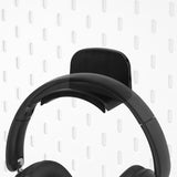 Geekria Headphone Holders for Pegboard Display, Headphone Hanger Holder Compatible with IKEA Skadis Pegboards, Hook Headset Holder Hanger for Home, Office, Electronics Organization (Black)