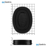 Geekria Sport Cooling-Gel Replacement Ear Pads for Walker's FireMax/ Recon Muffs/ Walker's Bluetooth Passive Headphones Ear Cushions, Repair Parts (Black)
