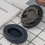 Geekria Elite Sheepskin Replacement Ear Pads for Sony WH-1000XM4 Headphones Ear Cushions, Repair Parts (Blue)