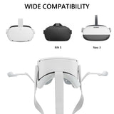 Geekria Wall Mount Compatible with Meta Quest 2, Rift S, Pico Neo 3, Neo 4, VR Headset and Controller Storage Hook Holder (Light Gray)