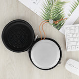 Geekria Speaker Case Cover, Compatible with Bang & Olufsen Beosound A1, Beoplay A1 Case, Protective Waterproof Skin, Replacement Bluetooth Speakers Travel Carrying Case with Keychain Hook (Black)