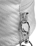 Geekria Headphone Pouch Compatible with Beats Solo 4/3/2/HD, Studio Pro/3, Replacement Protective Travel Carrying Bag with Cable Storage (Silver)