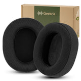 Geekria Mesh Fabric Replacement Ear Pads Compatible with Sony INZONE H7 (WH-G700), INZONE H9 (WH-G900N) Headphones Ear Cushions, Repair Parts (Black)