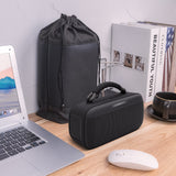 Geekria PU Speaker Pouch Compatible with New Bose Soundlink Max Case Cover, Replacement Pouch Portable Speaker Protective Carrying Bag with Cable Storage (Black)
