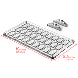 Geekria Game Card Case Compatible Nintendo Switch Oled, Switch Lite, 27 Cartridge Slots Holder, Protective Shockproof Display, Transparent Acrylic Game Cards Storage Box.
