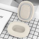 Geekria Comfort Mesh Fabric Replacement Ear Pads Compatible with Apple AirPods MAX(A2096), AirPods MAX2 (A3184) Headphones, Ear Cushions (Starlight)