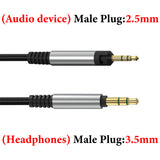 Geekria Audio Cable Compatible with ATH-M50x ENSO/M50x/M40x/M60x/M40/M70x Headphones, 2.5mm to 3.5mm Braided Nylon Replacement Stereo Cord (4 ft / 1.2 m)