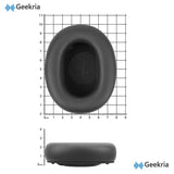 Geekria Protein Leather Replacement Ear Pads for JBL Tour One M3 Headphones Ear Cushions, Repair Parts (Black)
