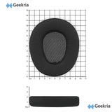 Geekria Comfort Mesh Fabric Replacement Ear Pads for Gtheos CAPTAIN 300 Headphones Ear Cushions, Repair Parts (Black)