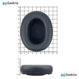 Geekria Protein Leather Replacement Ear Pads for JBL Tour One M3 Headphones Ear Cushions, Repair Parts (Blue)
