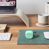 Geekria Silicone Case Cover Compatible with Bose QuietComfort Earbuds II True Wireless Earbuds, Protective Earphones Skin Cover with Keychain Hook, Front LED Visible (Green)