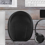 Geekria Shield Headphones Case Compatible with JVC HA-S20BT, HA-S23W, HA-S35BTB, HA-S65BNB, HAS38BT, Replacement Protective Hard Shell Travel Carrying Bag with Cable Storage (Black)