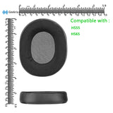 Geekria Comfort Hybrid Velour Replacement Ear Pads for Corsair HS55, HS65 Headphones Ear Cushions, Headset Earpads, Ear Cups Cover Repair Parts (Black)