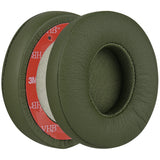 Geekria QuickFit Replacement Ear Pads for Beats Solo3, Solo 3.0 Wireless (A1796) Headphones Ear Cushions, Headset Earpads, Ear Cups Cover Repair Parts (Green)