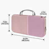 Geekria Keyboard Carrying Case, Compatible with Logitech MK470 Slim / K585 / K580 Keyboard and Mouse Combo, Hard Shell Protective Travel Bag (Pink)