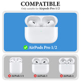 Geekria Ultra-Light Polycarbonate Belt Clip Earbuds Case Compatible with Apple AirPods Pro 2, Hard Shell for Hiking, Outdoor Activities, Tight fixation (White, 1 Pack, Single Case)