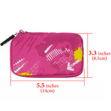 Geekria Shield Pouch for Earbuds / Headphone Organizer Bag / Universal Headphone Protective Pouch / Pocket Earphone Case / Coin Purse Change Holder / Portable Travel Bag (Pink)