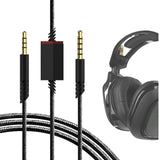 Geekria Gaming Audio Cable Compatible with Astro A40 tr, A40, A30, A10 Gen 2, A10 Gaming Headset Cable, 3.5mm Auxiliary Replacement Stereo Cable with Mute Control (6 ft/2 m)