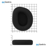 Geekria Comfort Fabric Replacement Ear Pads for Turtle Beach Stealth 600 Gen 2/600 Gen2 USB/600 Gen 2 MAX/600 Gen3(600XB)/500 XB Headphones, Ear Cushions, Repair Parts (Black)