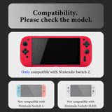 Geekria Silicone Protective Case Compatible with New Nintendo Switch 2, Split Design Shockproof Anti-Scratch Shell, Game Accessories (Red)