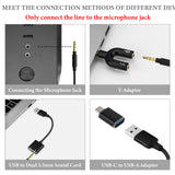 Geekria Magnetic Detachable Boom Microphone, Convert Any Headphone into a Gaming Headset, Compatible with PC, PS4/5, Switch, Tablets - Plug and Play, Noise Cancelling, Black