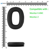 Geekria QuickFit Replacement Ear Pads for Marshall Monitor II ANC, Monitor 2 Headphones Ear Cushions, Headset Earpads, Ear Cups Cover Repair Parts (Black)