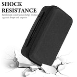 Geekria Shield Speaker Case Compatible with Turtlebox Ranger, Replacement Hard Shell Portable Speaker Protective Carrying Bag with Elastic Hook and Loop Strap & Handle (Dark Grey)
