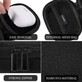 Geekria Shield Earbuds Case Compatible with Sony WF-1000XM6, XM4, WF-C700N, Replacement Hard Shell Travel Carrying Bag (Black)