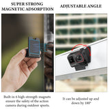 Geekria Magnetic Mount Stand Compatible with Insta360 Ace Pro 2, Ace Pro, Ace Action Camera, Desktop Stabilizer Mounts, Adjustable Handle, Suitable for Desk, Outdoor (Black)