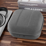 Geekria Shield Headphones Case for Large-Sized Over-Ear Headphones, Replacement Hard Shell Travel Carrying Bag with Cable Storage, Compatible with Sony MDR-Z1R, Denon AH-D9200 (Microfiber Grey)