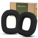 Geekria Comfort Mesh Fabric Replacement Ear Pads Compatible with Astro A40 TR Headphones Ear Cushions, Repair Parts (Black)