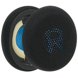 Geekria Comfort Mesh Fabric Replacement Ear Pads for Jabra Evolve2 65 (65MS 65UC USB)/ Evolve2 40 (40UC 40MS USB)/ Elite 45h On-Ear Wireless Headphones Ear Cushions, Repair Parts (Black)
