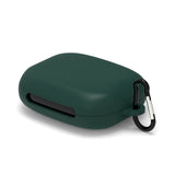 Geekria Silicone Case Cover Compatible with Soundcore by Anker AeroFit 2 True Wireless Earbuds, Protective Earphones Skin Cover with Keychain Hook, Charging Port Accessible (Green)