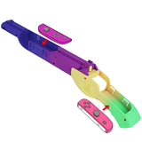 Geekria Game Gun Compatible with Nintendo Switch / OLED Joy-Cons Grip, Fit for Splatoon, Resident Evil, Juarez, Sniper Elite, Hunting Simulator, Wolfenstein, Type Shooting Gaming Accessories