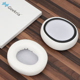 Geekria Comfort Mesh Fabric Replacement Ear Pads for SteelSeries Arctis Nova Pro Wired/ Nova1/ 1P/ 1X/ Nova3/ 3P/ 3X/ Nova4/ 4P/ Nova5/ 5P/ 5X/ Nova7/ 7P/ 7X Headphones, Ear Cushions (White)