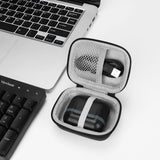 Geekria Shield Earbuds Case Compatible with Skullcandy DIME EVO/Dime 3, Sesh ANC Active, Jib True 2, Indy, Grind Fuel Replacement Hard Shell Travel Carrying Bag (Dark Grey)