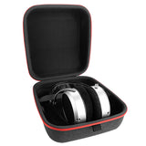 Geekria Shield Headphones Case for Large-Sized Over-Ear Headphones, Replacement Hard Shell Travel Carrying Bag with Cable Storage, Compatible with HiFiMAN Sundara-C, Grado Headsets (Dark Grey)