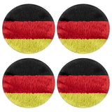 Geekria 2 Pairs Flex Fabric Headphones Ear Covers - Product Safety Certified - Washable & Stretchable Earcup Protectors for Over-Ear Headsets, Sweat Pads for Gym, Gaming ( M / German Flag)