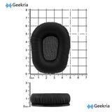 Geekria QuickFit Replacement Ear Pads for BlueParrott B350 (B350-XT) (204260) Noise Cancelling Headphones Ear Cushions, Repair Parts (Black)