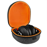 Geekria Shield Headphones Case Compatible with Marshall, Bose, JLab, V-MODA Case, Replacement Hard Shell Travel Carrying Bag with Cable Storage (Dark Grey)