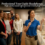 Geekria 3.5mm Single Side Earphone Earbud, One Ear Headphone Compatible with EXD-101 ATG-100T ELGT-470 Wireless Tour Guide System Receiver for Touring Groups, Radio, Podcast (Right / 3.3FT)