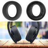 Geekria QuickFit Ear Pads Replacement for SONY PlayStation Platinum, PS4 Platinum Wireless Headphones (Not Compatible with PS Gold 2018), Repair Parts (Black)